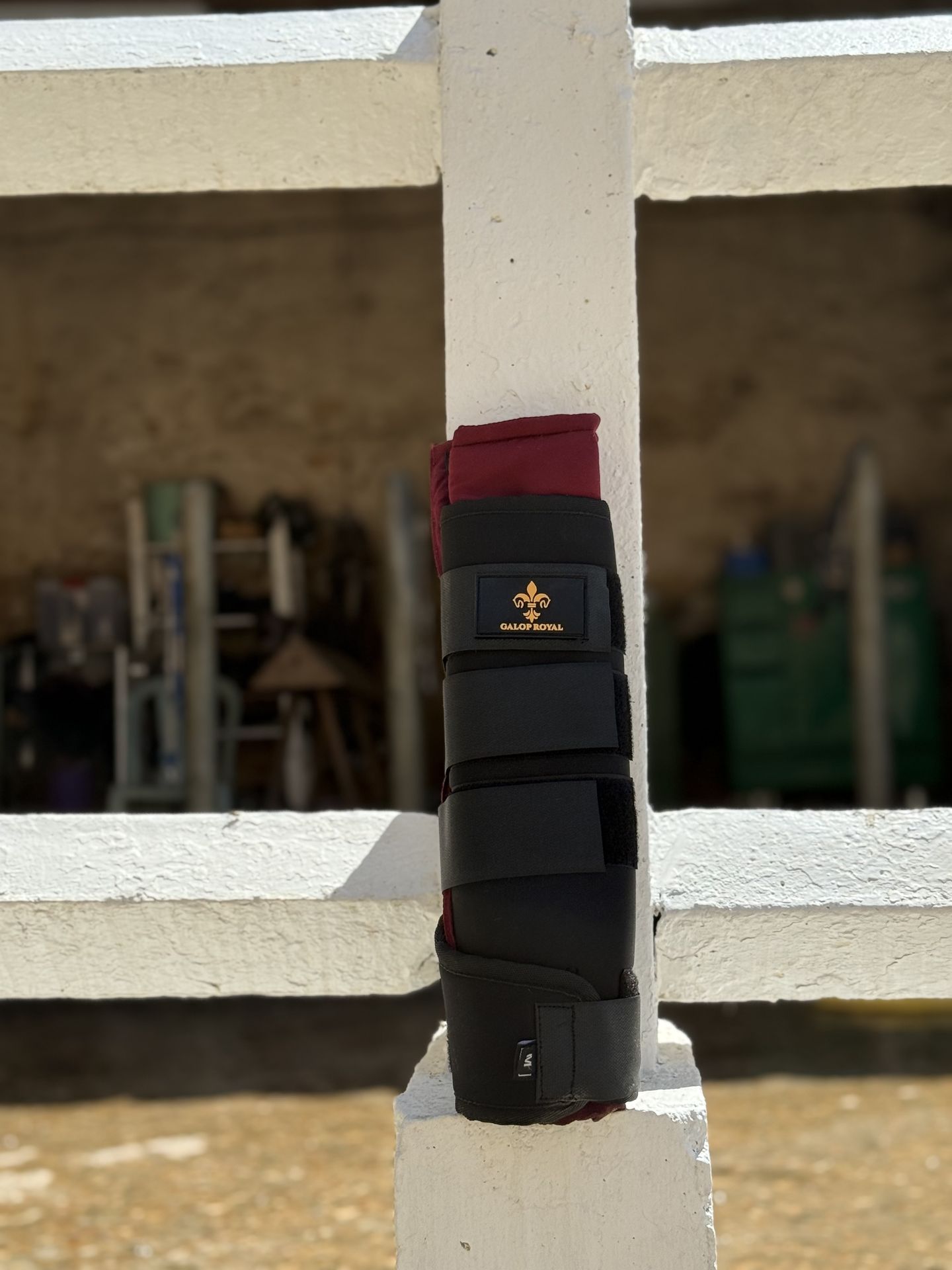 Guêtres de Repos Galop Royal - détail de la fermeture